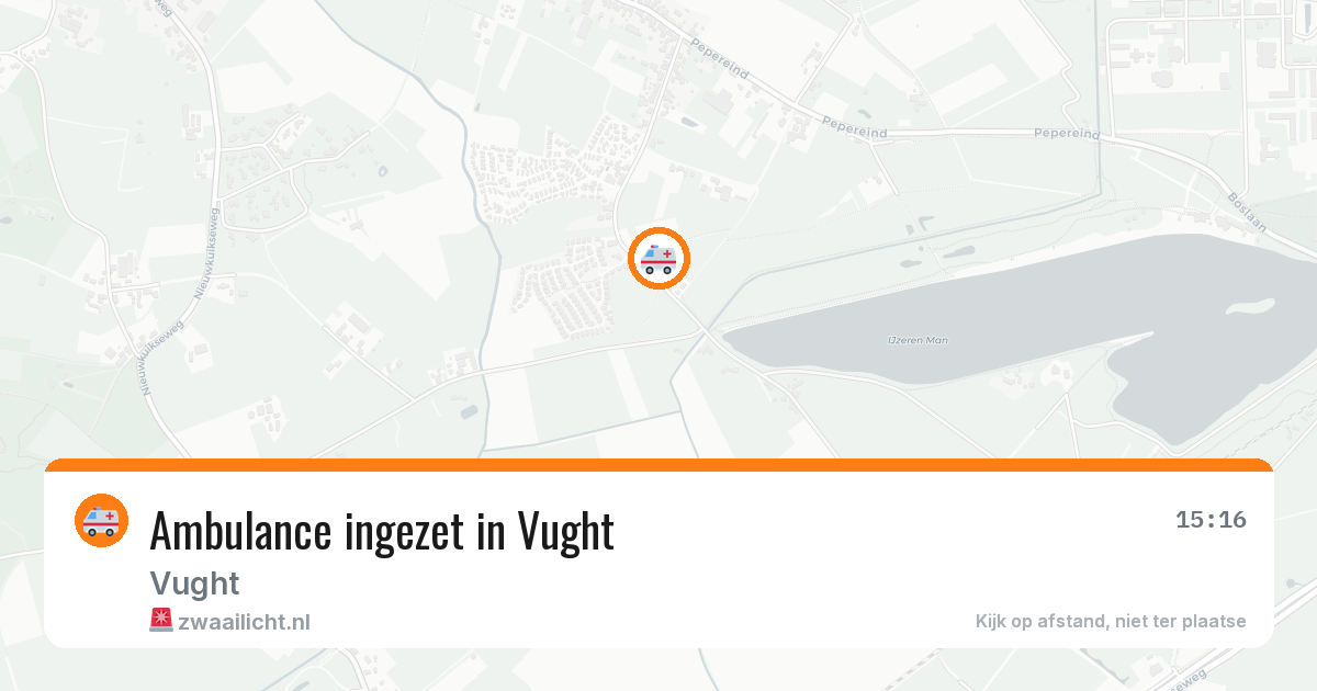 Ambulance ingezet in Vught — 2 aug 2026