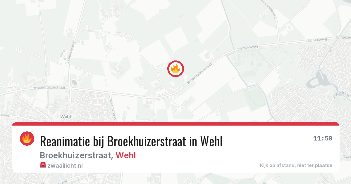Reanimatie bij Broekhuizerstraat in Wehl — 5 mrt 2026