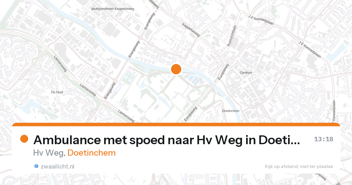 Ambulance met spoed naar Hv Weg in Doetinchem — 19 jul 2026