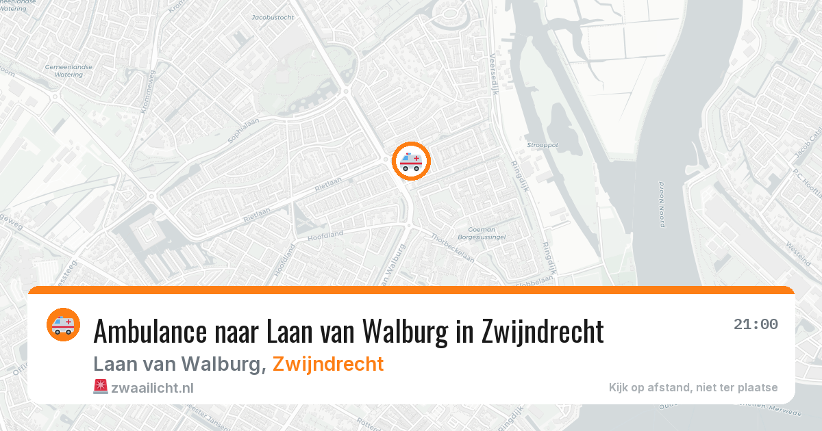 Ambulance naar Laan van Walburg in Zwijndrecht — 5 jun 2026