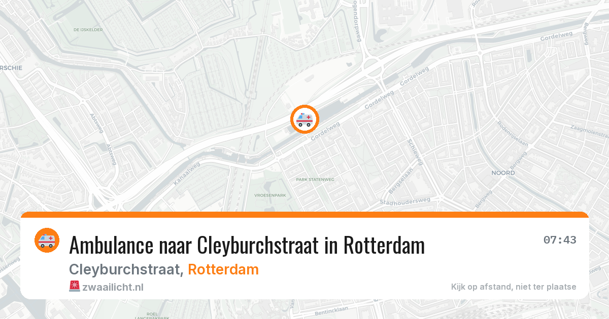 Ambulance naar Cleyburchstraat in Rotterdam — 29 jun 2026