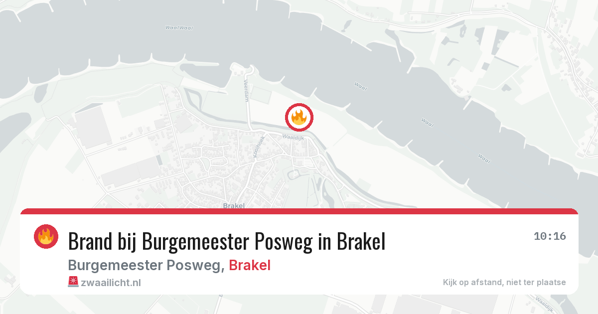 Brand bij Burgemeester Posweg in Brakel — 28 jun 2026