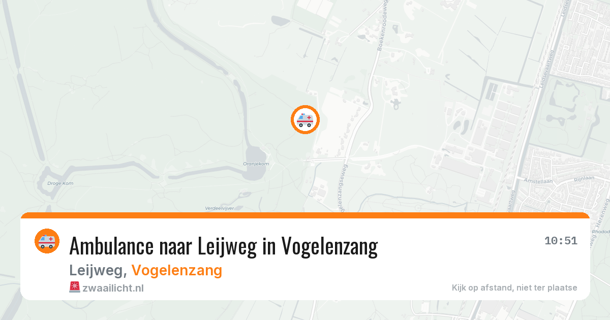 Ambulance naar Leijweg in Vogelenzang — 9 jul 2026