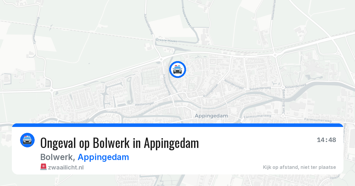 Ongeval op Bolwerk in Appingedam — 28 jun 2026