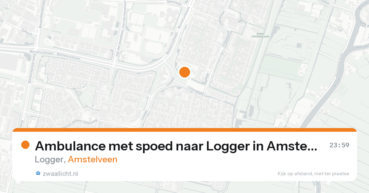 Ambulance met spoed naar Logger in Amstelveen — 29 mei 2026