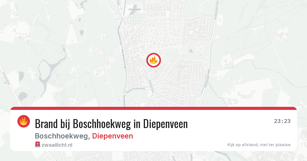 Brand bij Boschhoekweg in Diepenveen — 19 jun 2026