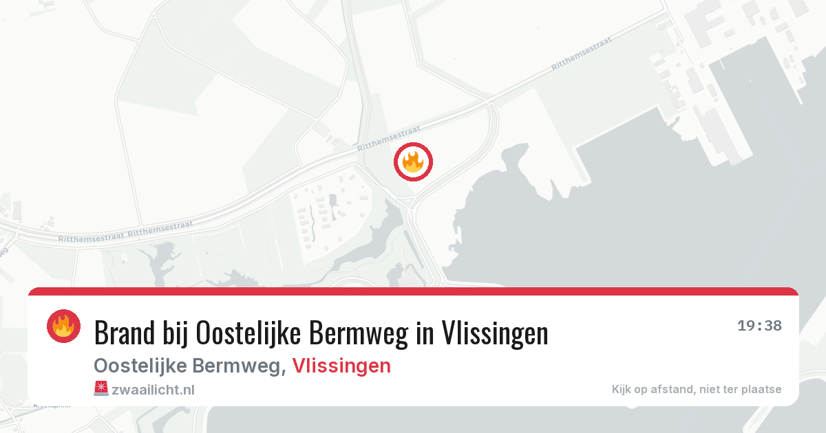 Brand bij Oostelijke Bermweg in Vlissingen — 31 jul 2026