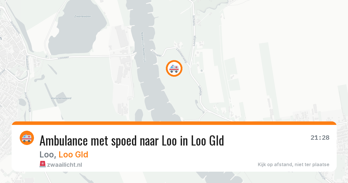 Ambulance met spoed naar Loo in Loo Gld — 8 mrt 2026