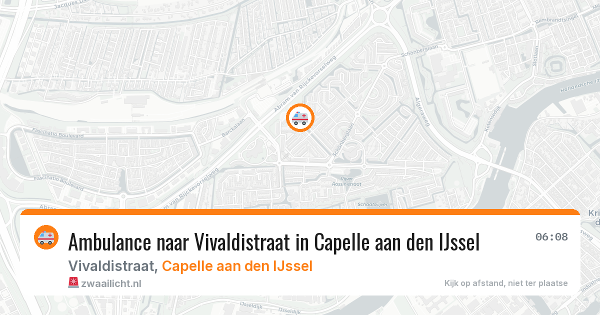 Ambulance naar Vivaldistraat in Capelle aan den IJssel — 25 mei 2026