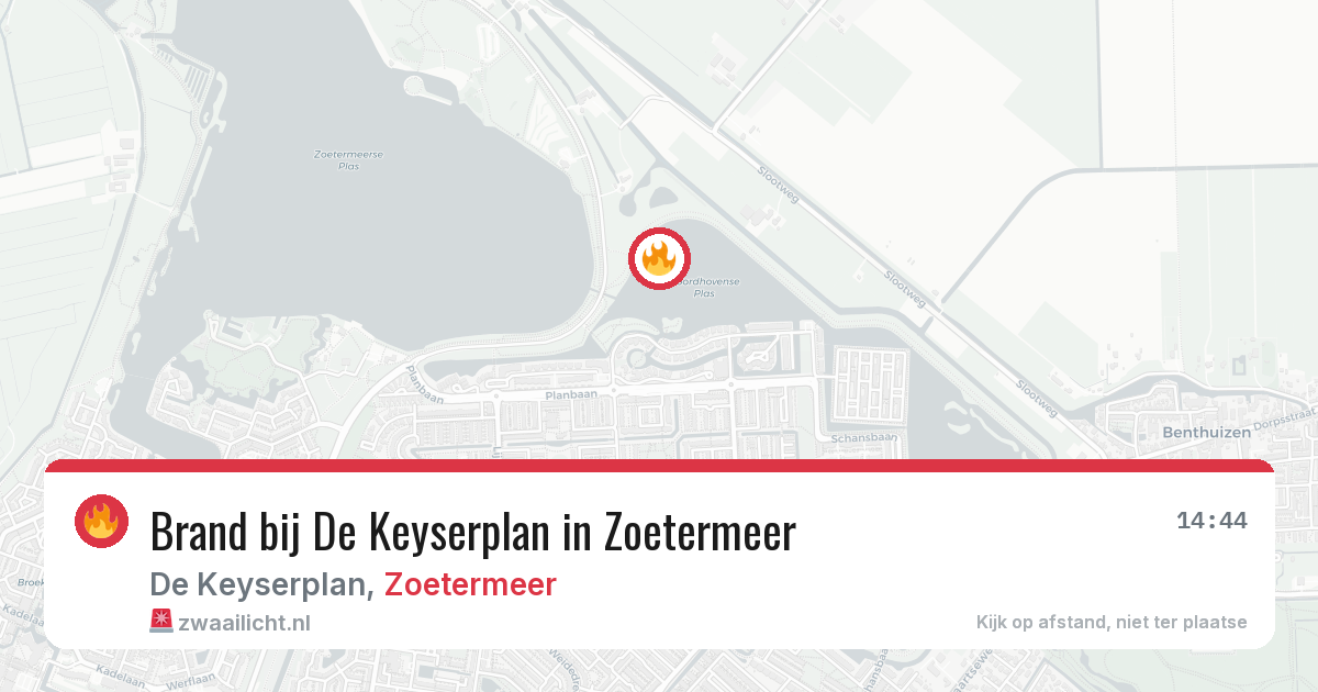 Brand bij De Keyserplan in Zoetermeer — 30 jul 2026