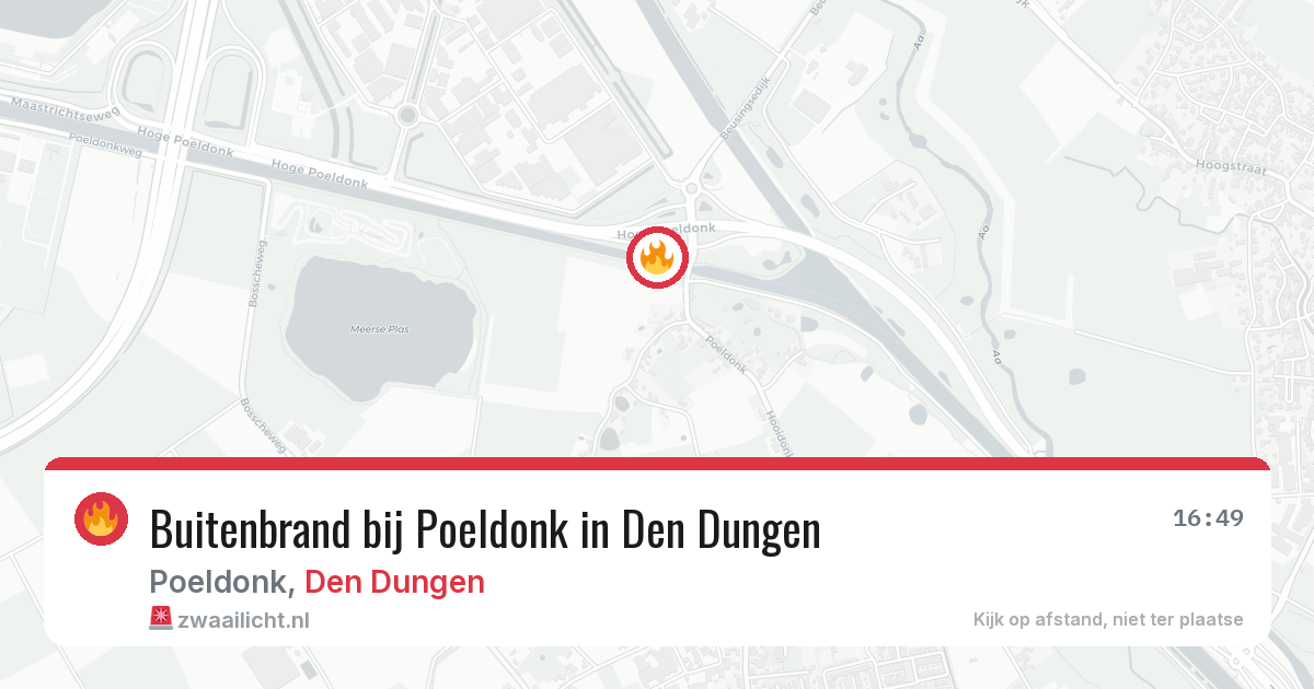 Buitenbrand bij Poeldonk in Den Dungen — 23 jun 2026