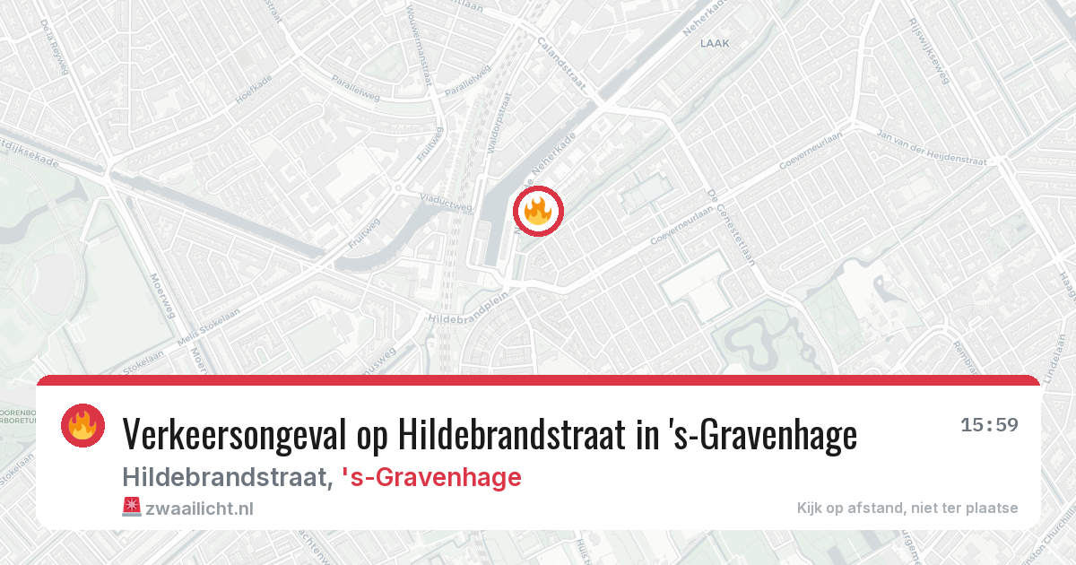 Verkeersongeval op Hildebrandstraat in 's-Gravenhage — 27 jun 2026