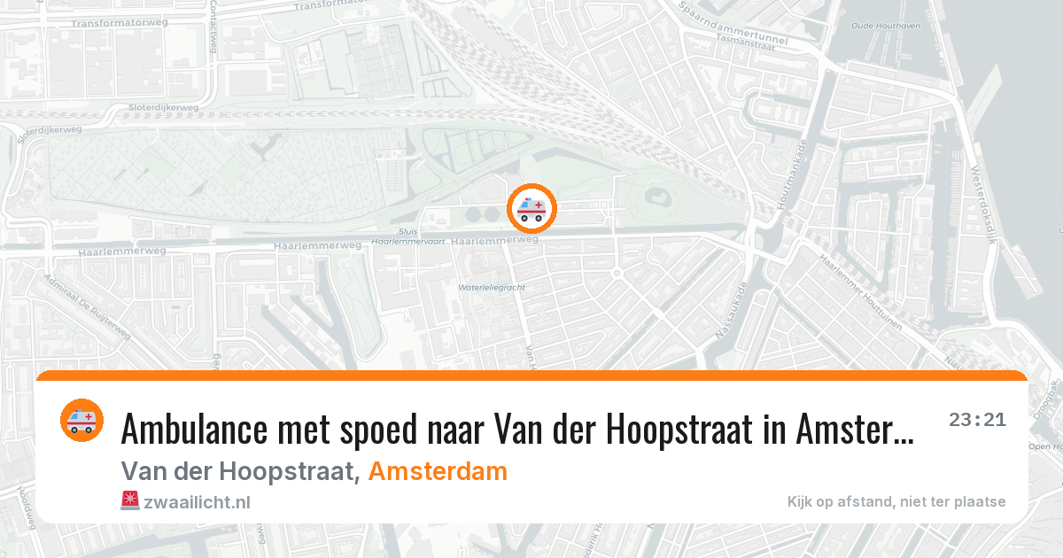 Ambulance met spoed naar Van der Hoopstraat in Amsterdam — 15 jul 2026
