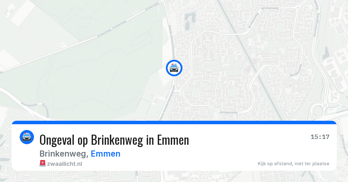 Ongeval op Brinkenweg in Emmen — 8 apr 2026