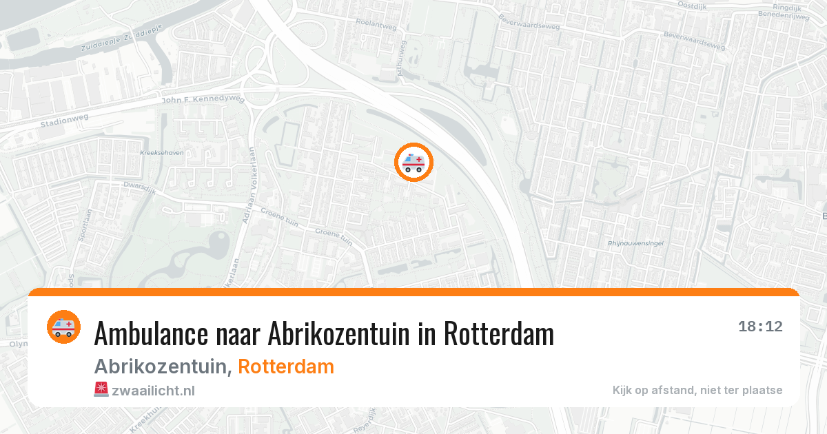 Ambulance naar Abrikozentuin in Rotterdam — 26 jun 2026