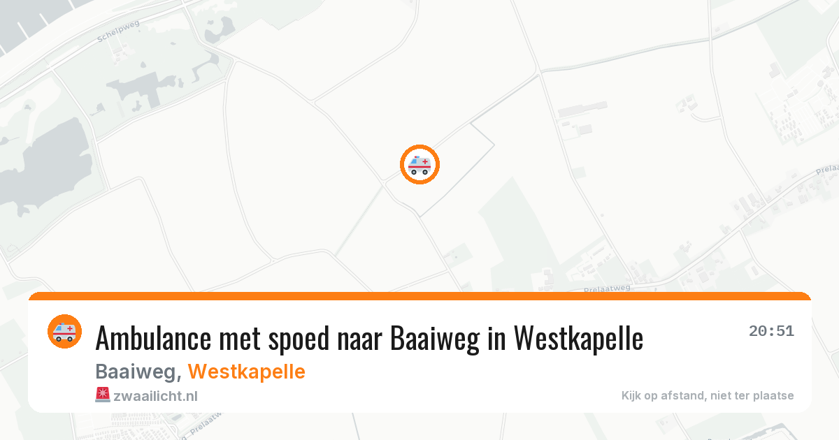 Ambulance met spoed naar Baaiweg in Westkapelle — 25 mei 2026
