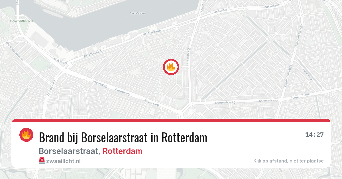 Brand bij Borselaarstraat in Rotterdam — 30 jun 2026
