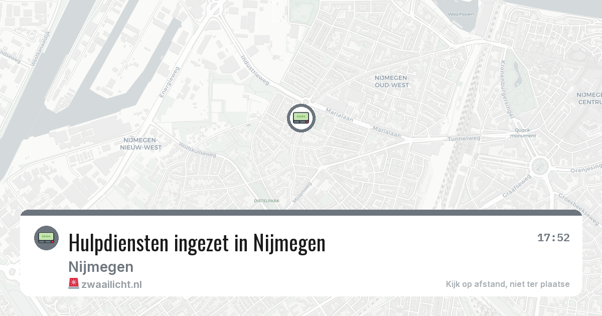 Hulpdiensten ingezet in Nijmegen — 24 feb 2026 | 🚨 Zwaailicht.nl
