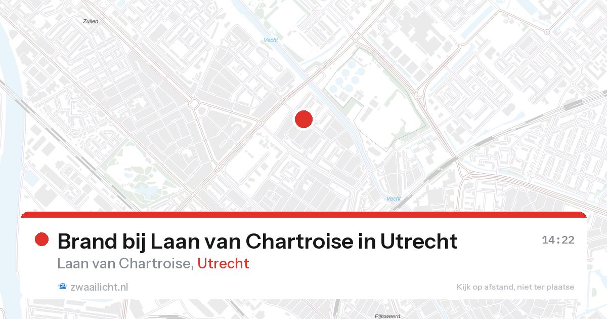 Brand bij Laan van Chartroise in Utrecht — 24 aug 2026
