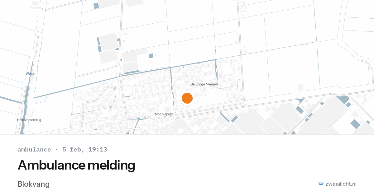 Ambulance melding — 5 feb 2026