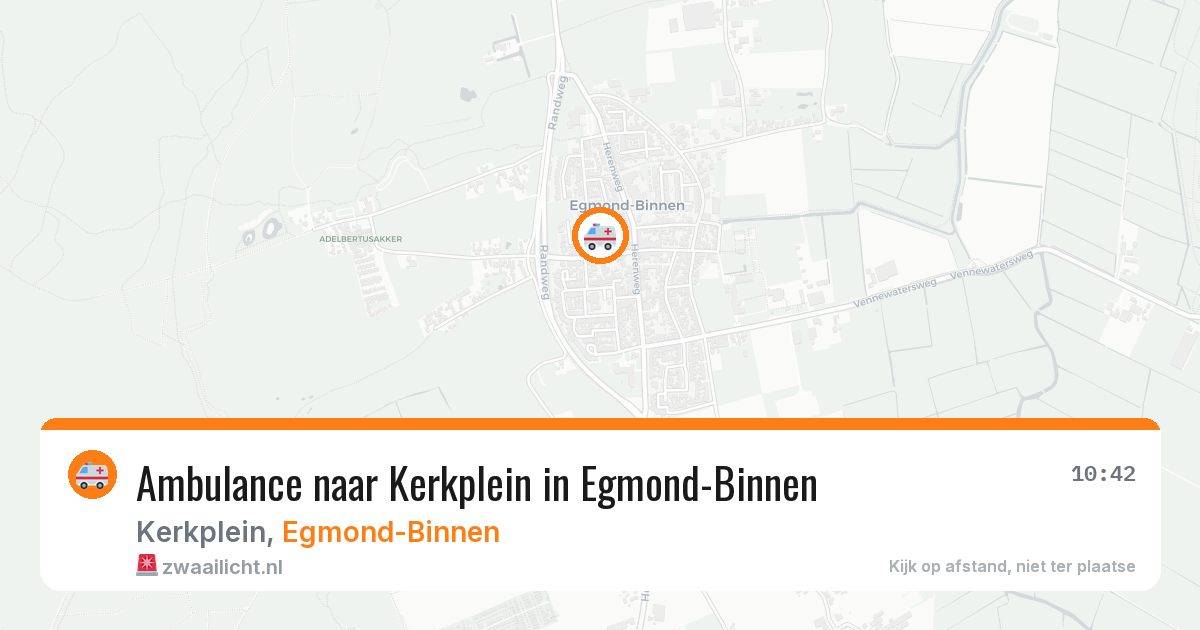 Ambulance naar Kerkplein in Egmond-Binnen — 27 mrt 2026