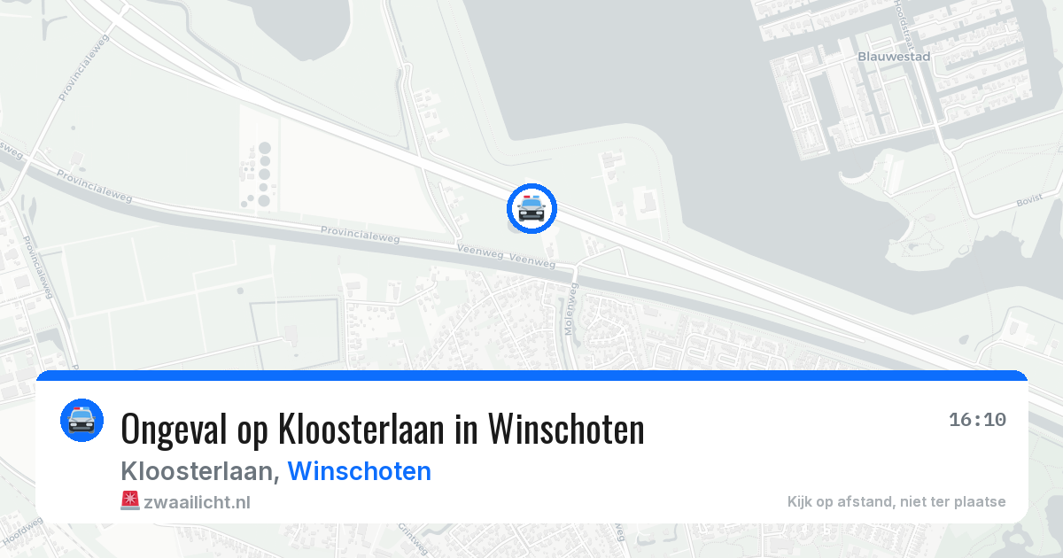 Ongeval op Kloosterlaan in Winschoten — 9 jun 2026