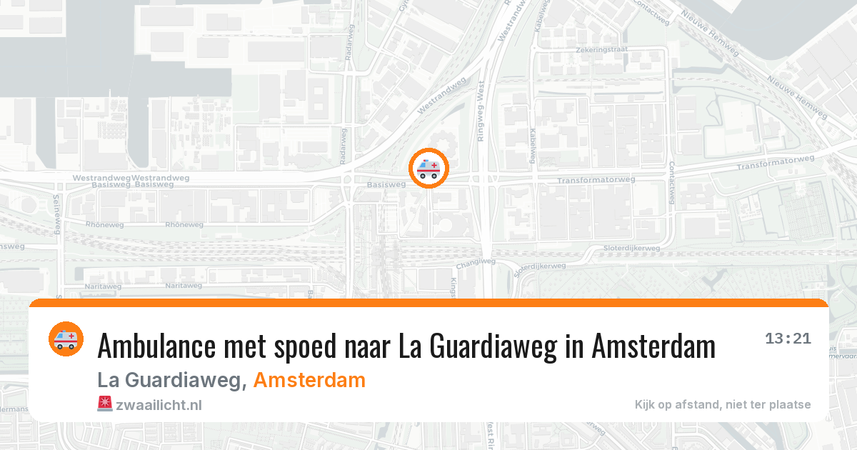 Ambulance met spoed naar La Guardiaweg in Amsterdam — 5 jun 2026