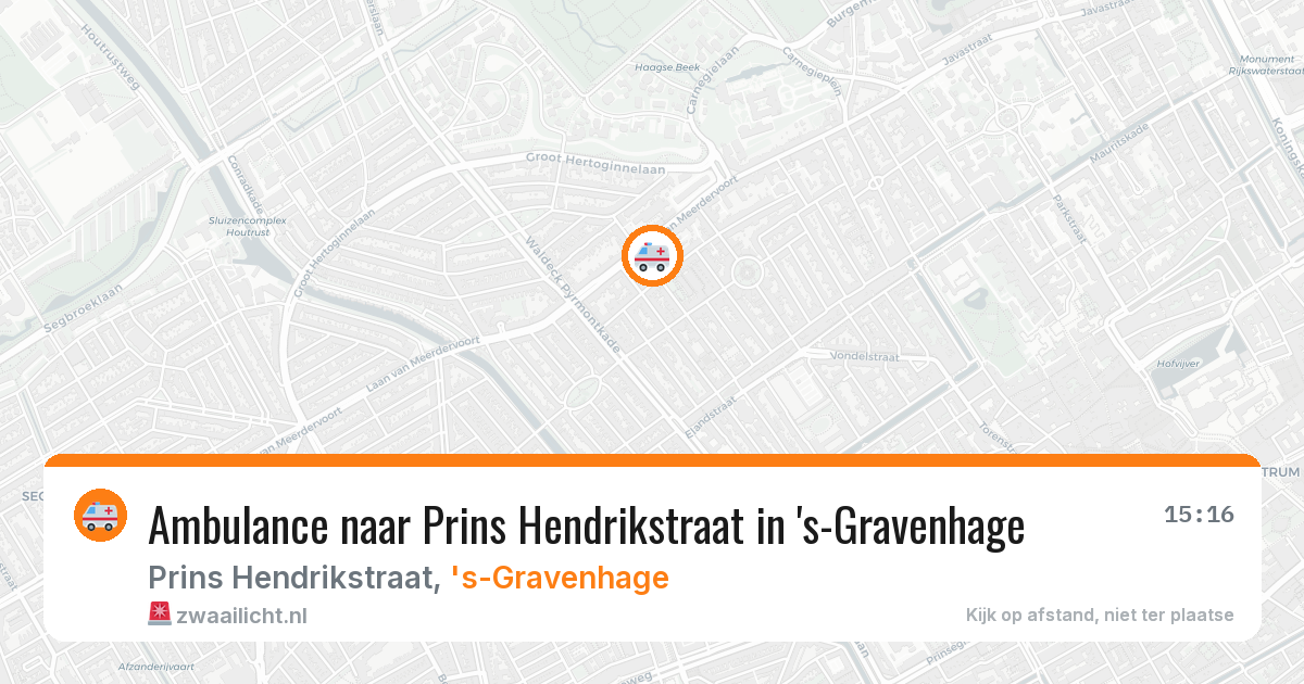 Ambulance naar Prins Hendrikstraat in 's-Gravenhage — 4 mrt 2026