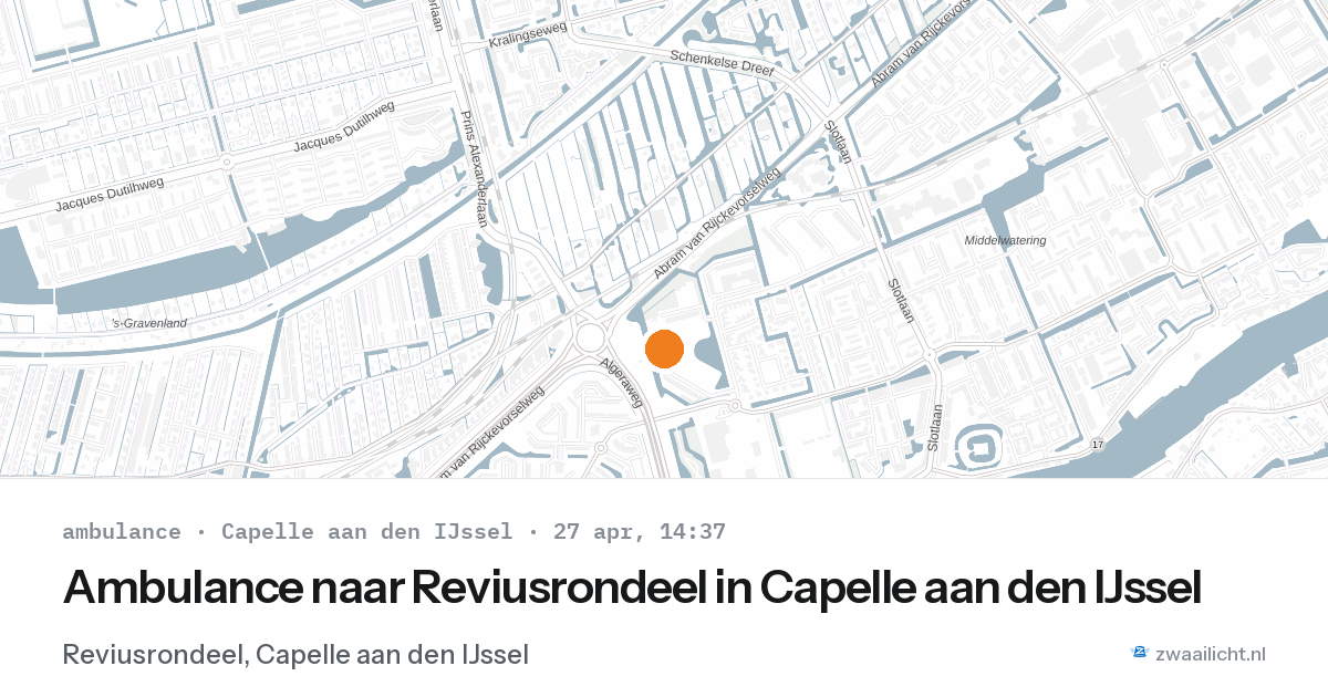 Ambulance naar Reviusrondeel in Capelle aan den IJssel — 6 feb 2026
