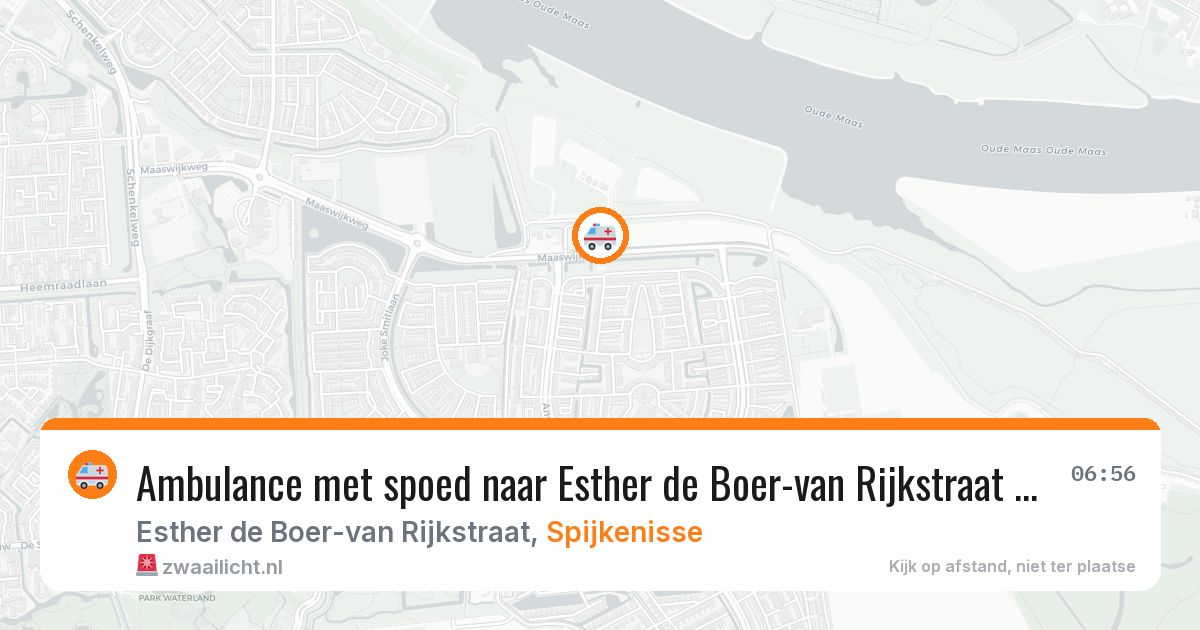 Ambulance met spoed naar Esther de Boer-van Rijkstraat in Spijkenisse — 21 mrt 2026