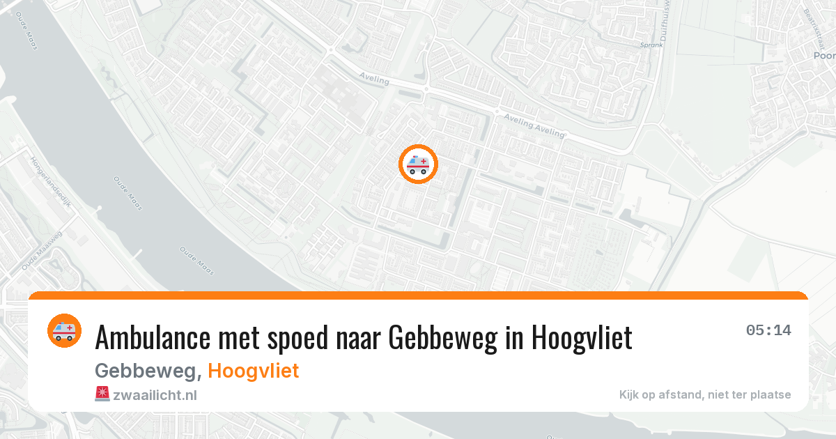 Ambulance met spoed naar Gebbeweg in Hoogvliet — 15 jun 2026