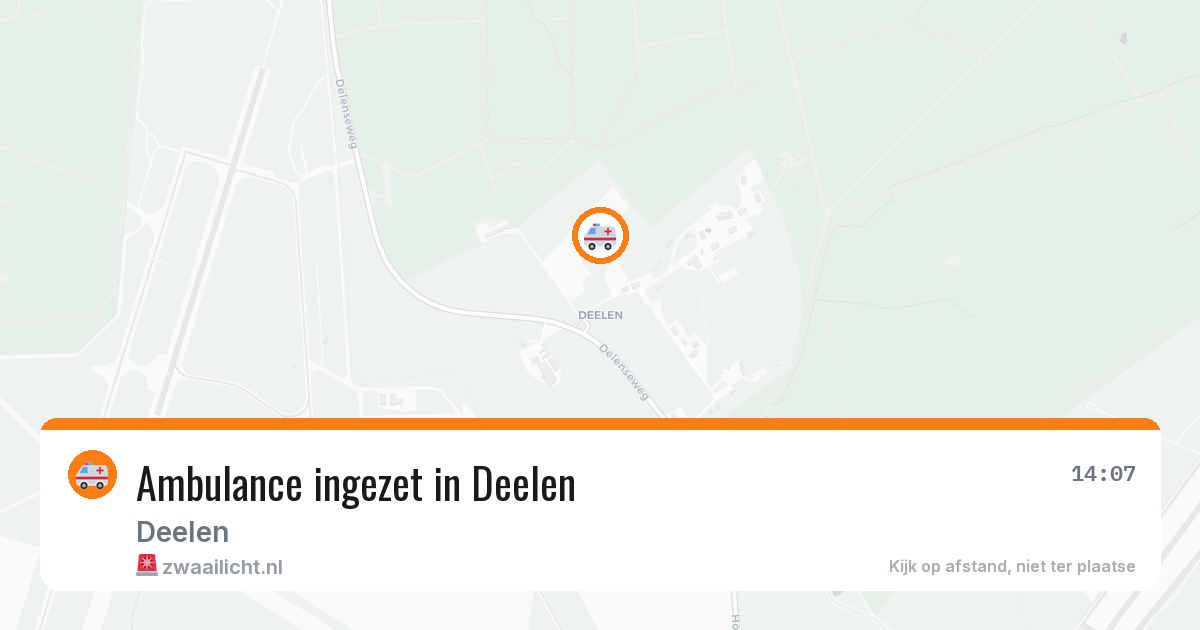 Ambulance ingezet in Deelen — 30 apr 2026