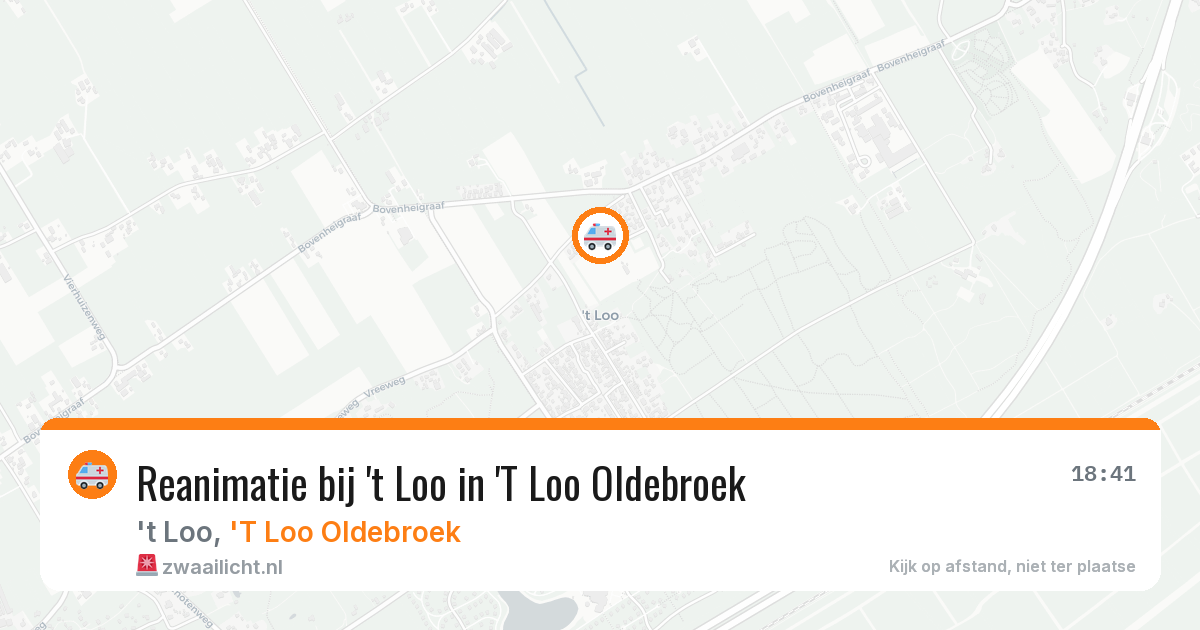 Reanimatie bij 't Loo in 'T Loo Oldebroek — 17 jan 2026