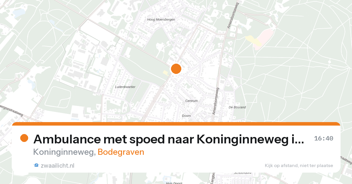 Ambulance met spoed naar Koninginneweg in Bodegraven — 24 jan 2026