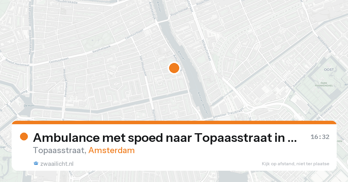 Ambulance met spoed naar Topaasstraat in Amsterdam — 30 jan 2026