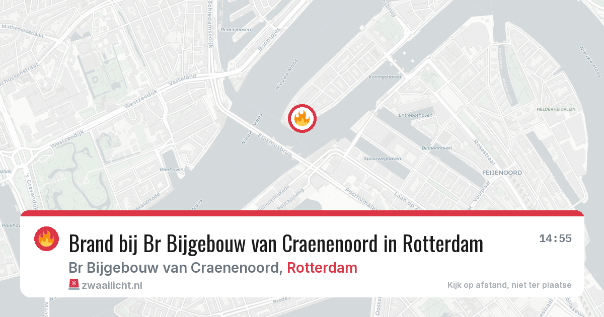 Brand bij Br Bijgebouw van Craenenoord in Rotterdam — 30 jun 2026