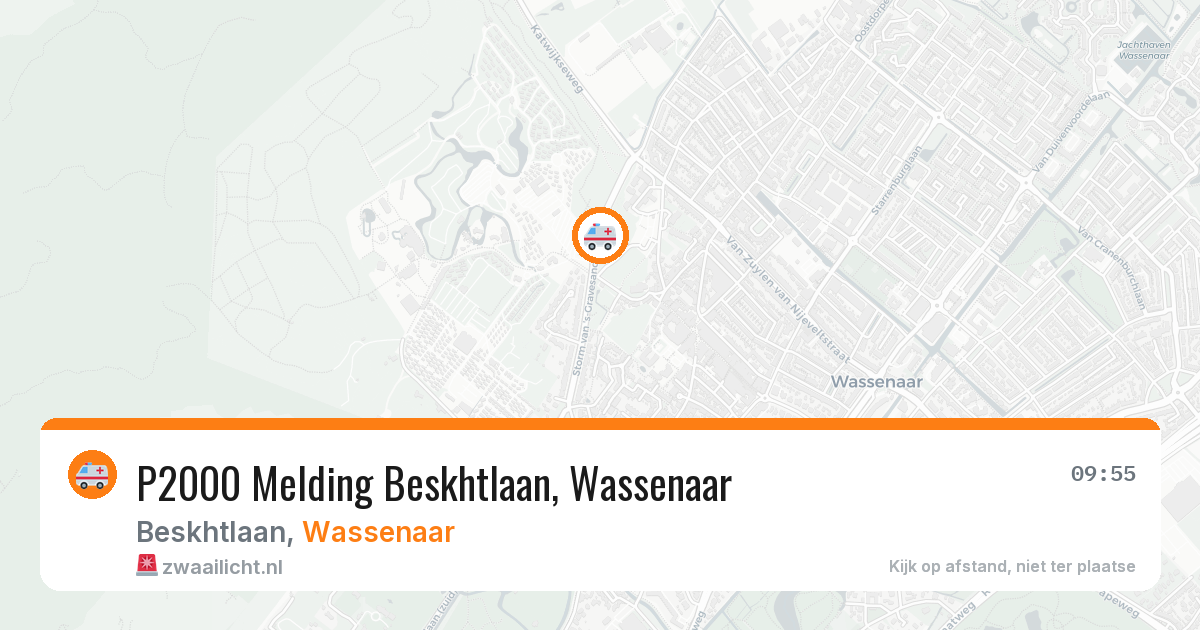 P2000 Melding Beskhtlaan, Wassenaar — 3 apr 2026