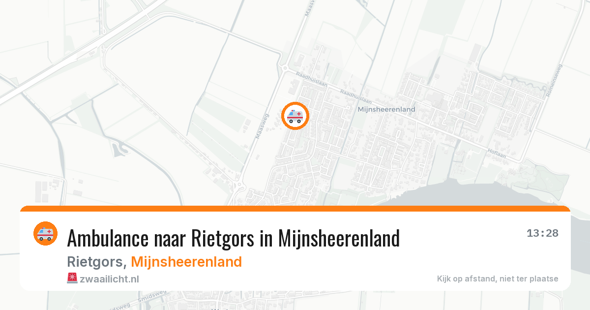 Ambulance naar Rietgors in Mijnsheerenland — 19 mei 2026