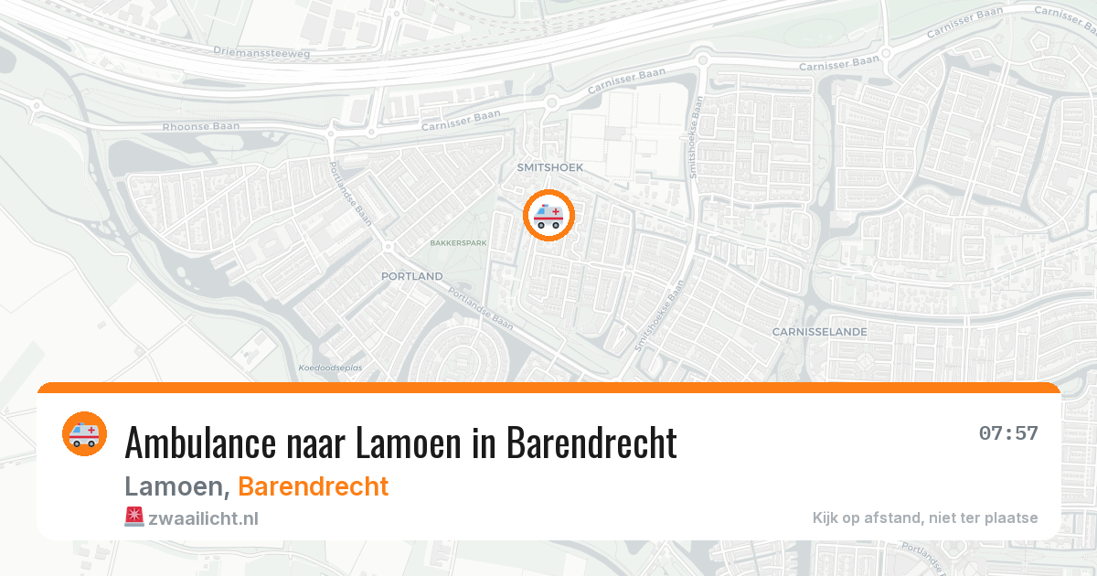 Ambulance naar Lamoen in Barendrecht — 31 jul 2026