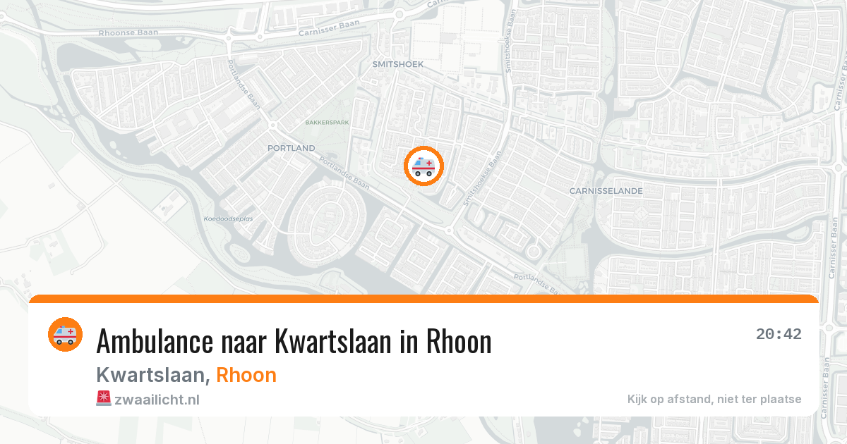 Ambulance naar Kwartslaan in Rhoon — 15 mei 2026