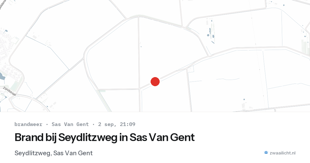 Brand bij Seydlitzweg in Sas Van Gent — 2 sep 2026