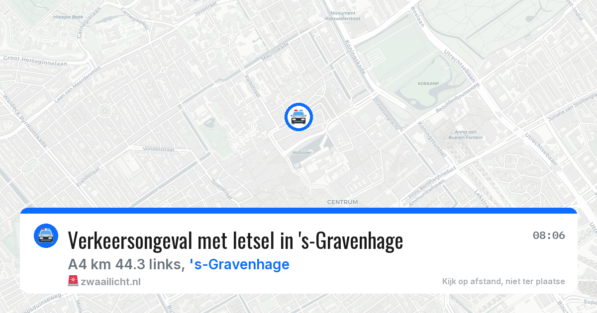Verkeersongeval met letsel in 's-Gravenhage — 28 mei 2026
