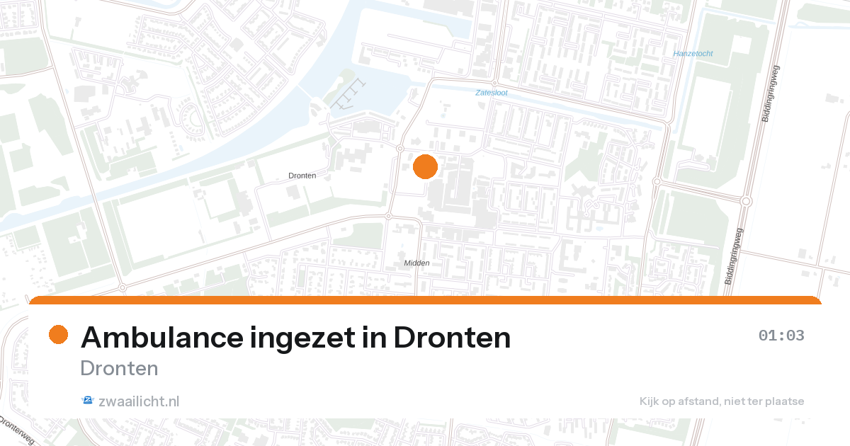 Ambulance ingezet in Dronten — 7 feb 2026