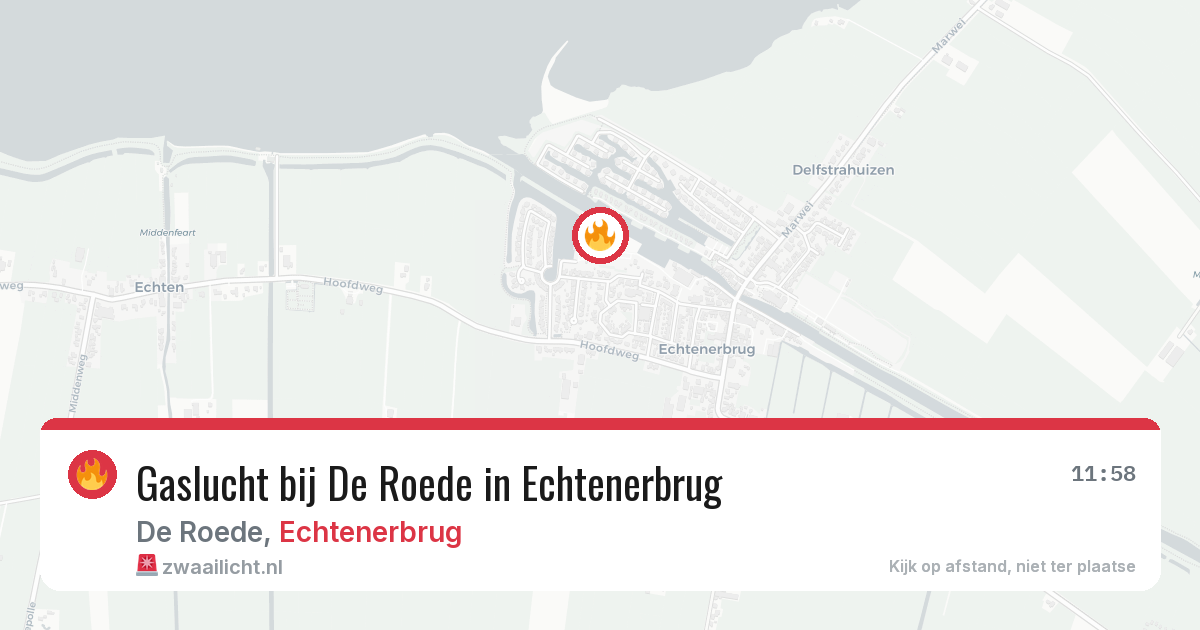 Gaslucht bij De Roede in Echtenerbrug — 16 jun 2026