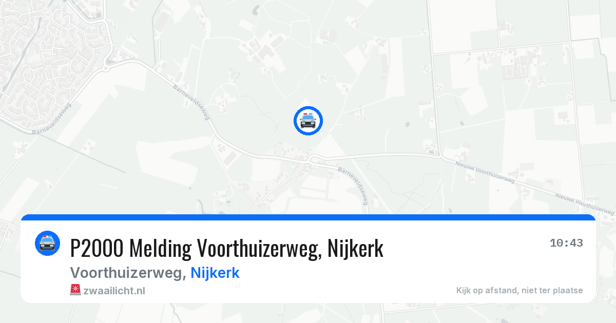 P2000 Melding Voorthuizerweg, Nijkerk — 27 feb 2026