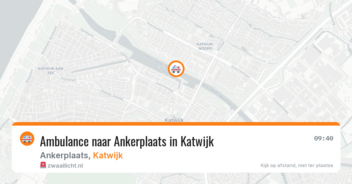 Ambulance naar Ankerplaats in Katwijk — 1 aug 2026