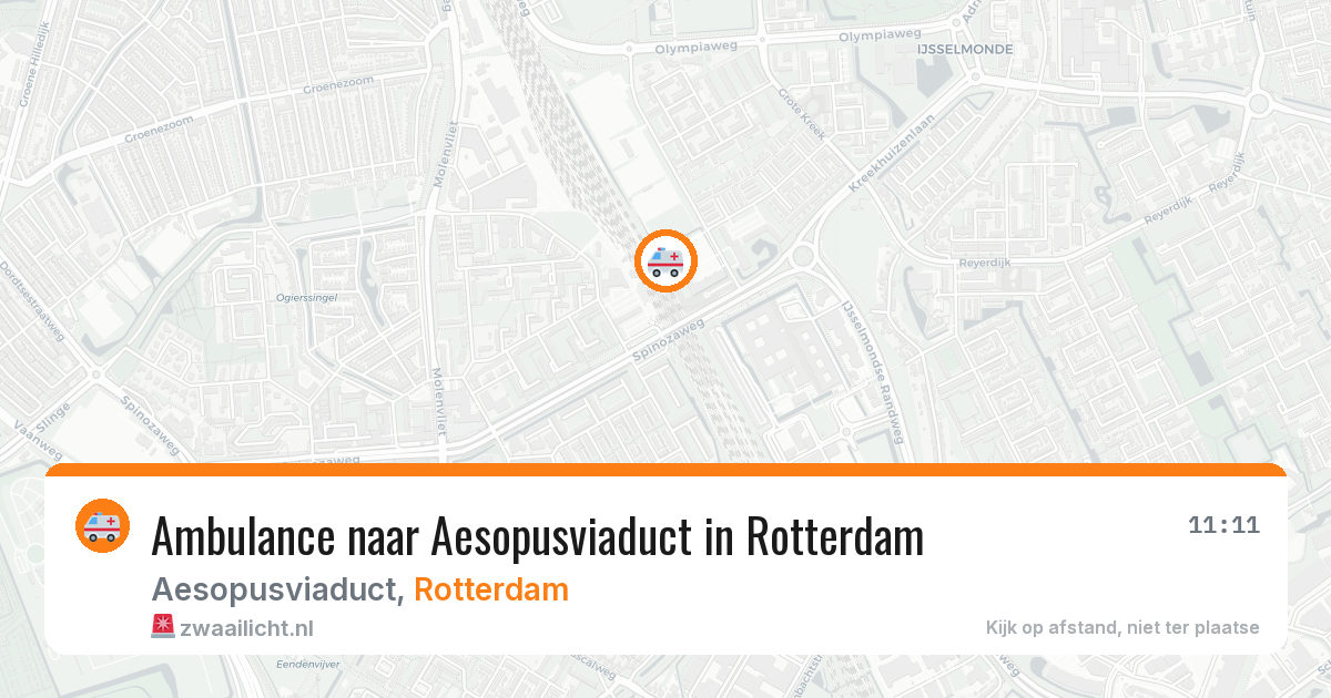 Ambulance naar Aesopusviaduct in Rotterdam — 24 jul 2026