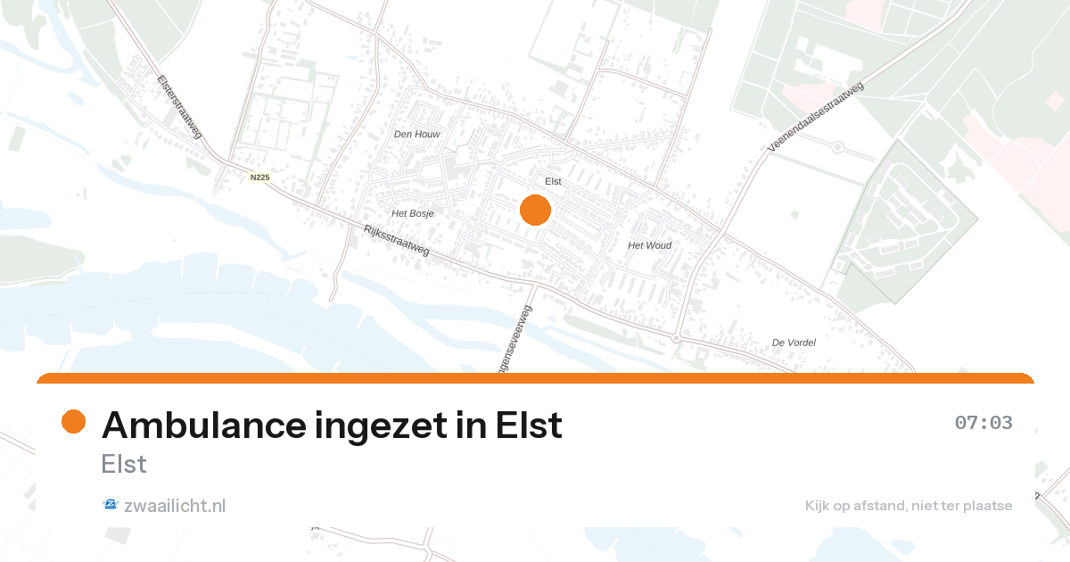 Ambulance ingezet in Elst — 7 feb 2026