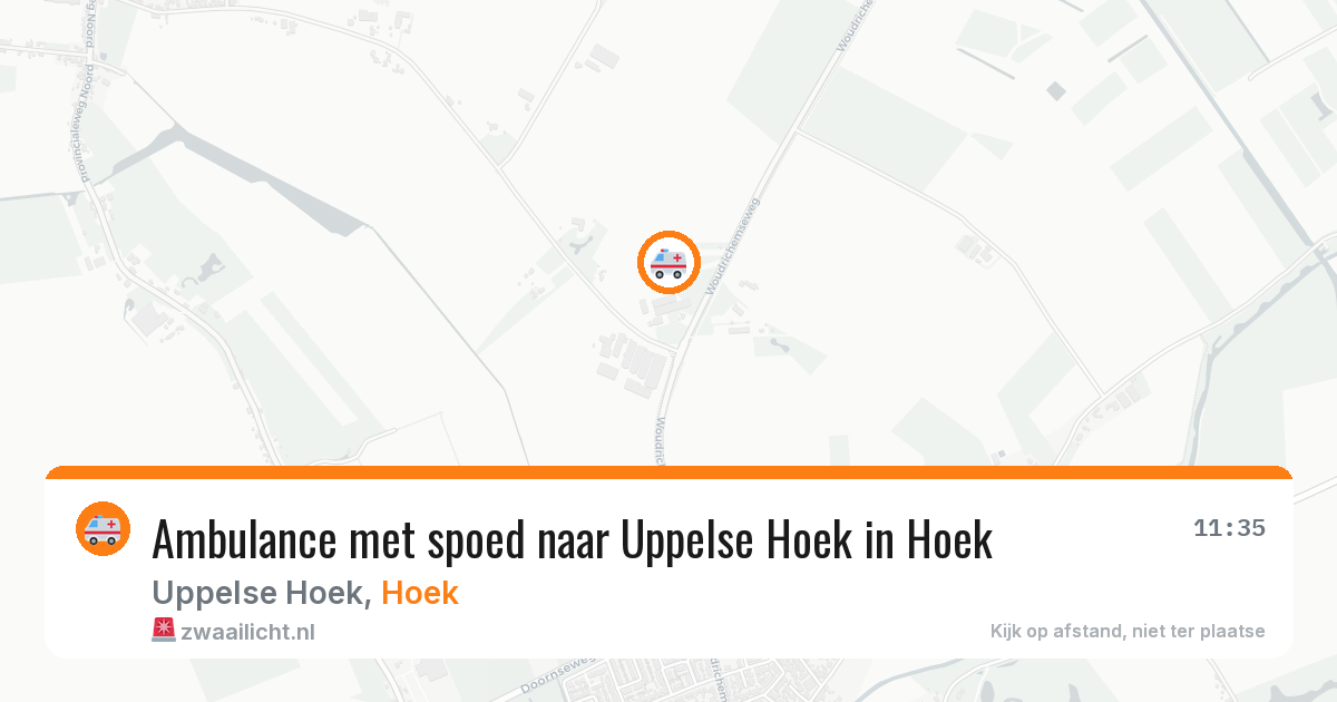 Ambulance met spoed naar Uppelse Hoek in Hoek — 27 jun 2026
