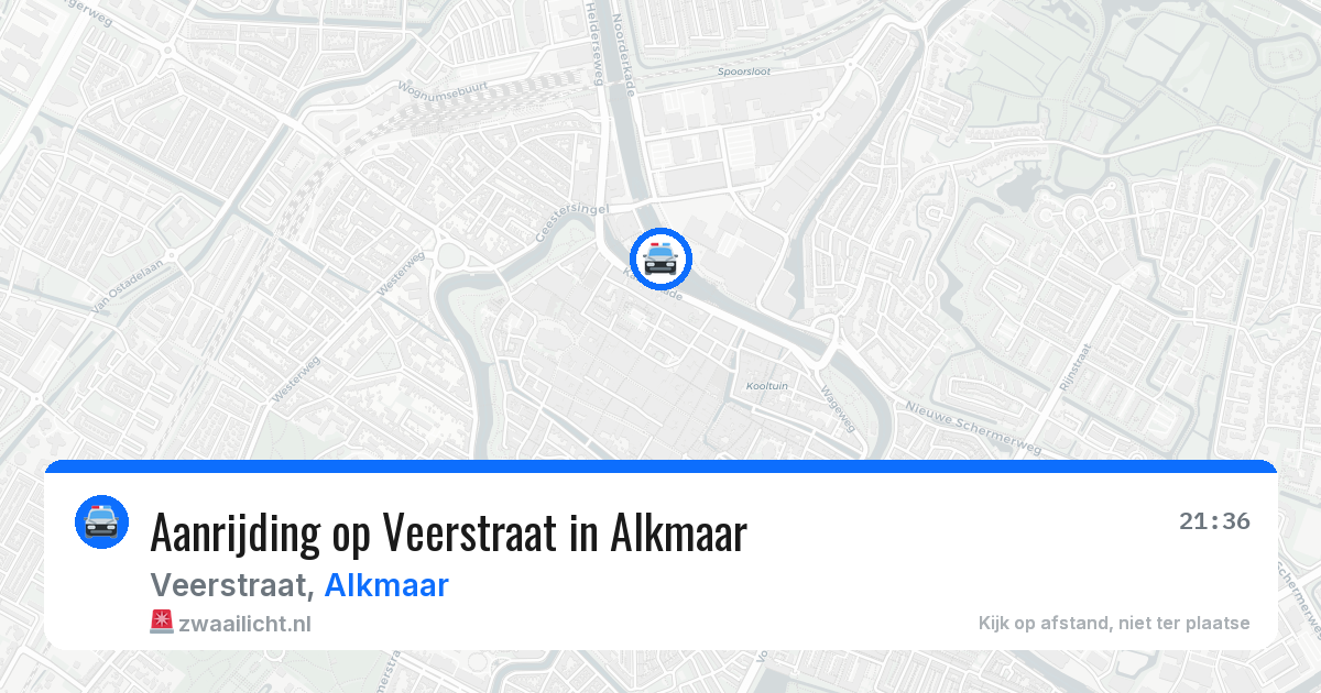 Aanrijding op Veerstraat in Alkmaar — 11 jun 2026